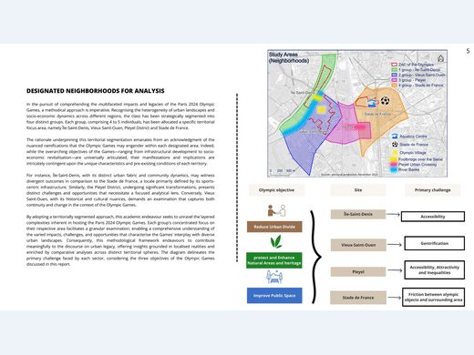 EUP page showing designated neighborhoods for analysis and their primary challenges