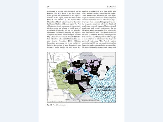 SDG report page describing Port of Houston region and governance context