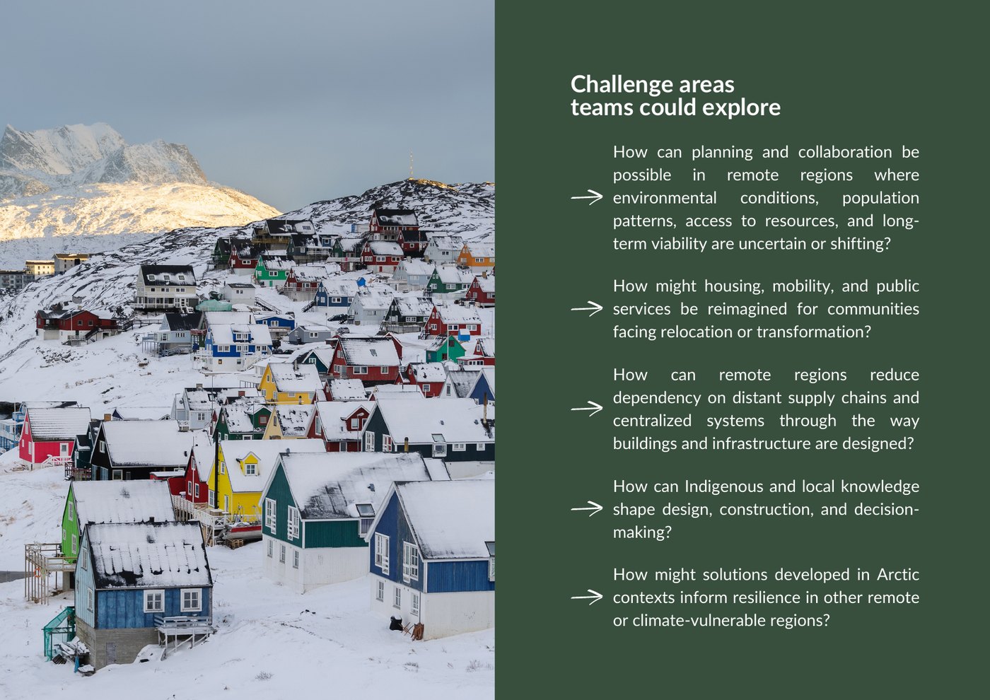 UNLEASH challenge areas slide about remote regions, uncertainty, infrastructure, and climate-vulnerable places